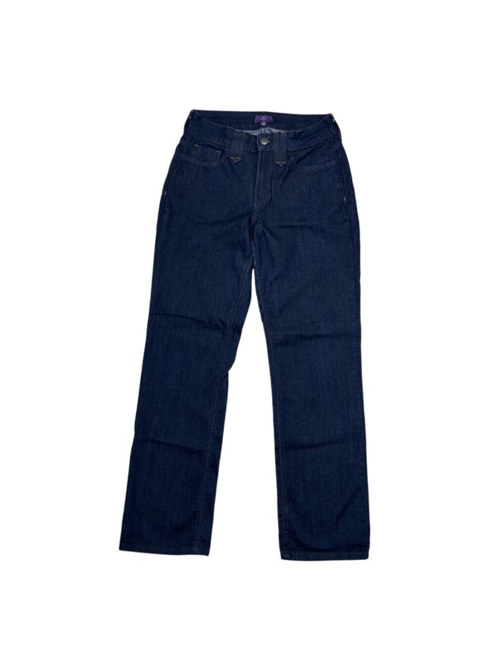 NYDJ Straight Leg Denim Jean 4P Dark Wash Stretch Office Trouser